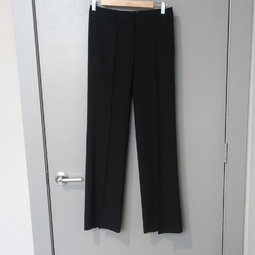 Theory Classic Wool Black Trousers 0 XS